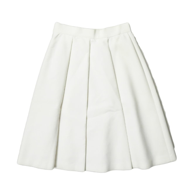 Demi-Luxe BEAMS コットンポリエステルプリーツタックスカート 36