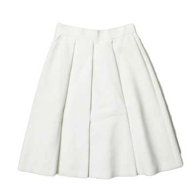 Demi-Luxe BEAMS コットンポリエステルプリーツタックスカート 36