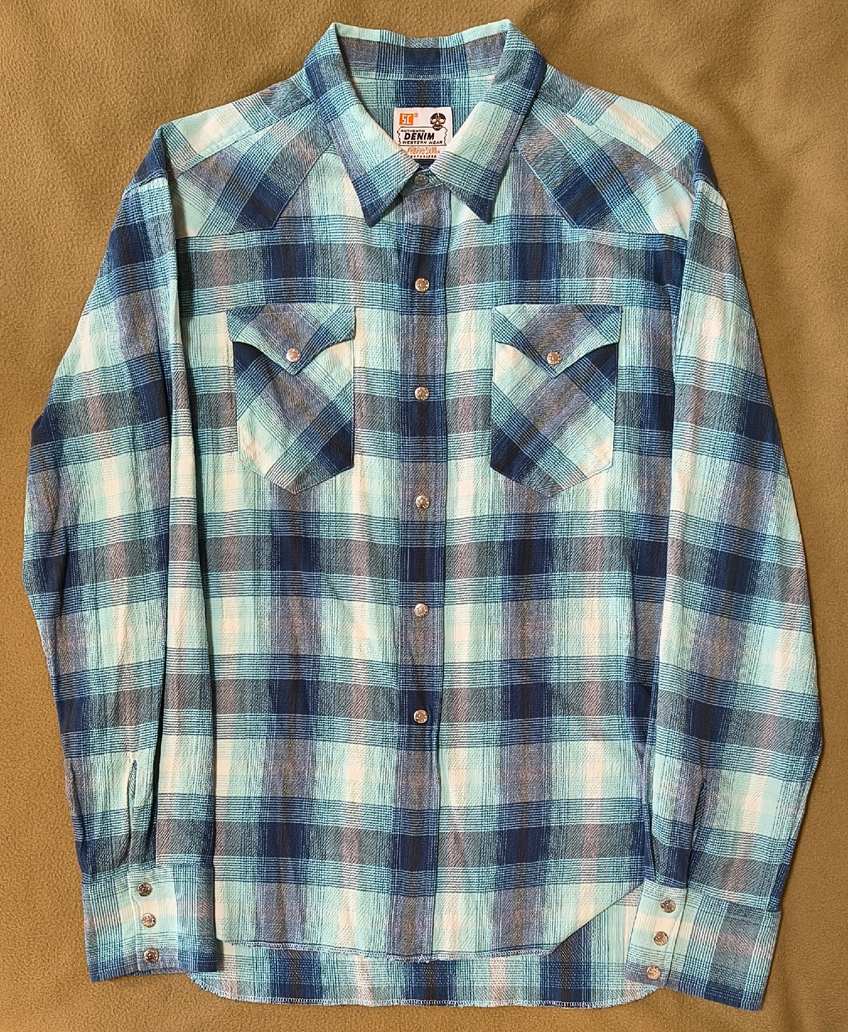 SubCulture Short Skull Shirt "Blue"