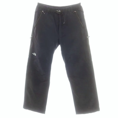 【中古】ザノースフェイス THE NORTH FACE ストレッチ ナイロン イージーパンツ ブラック【サイズL】【メンズ】