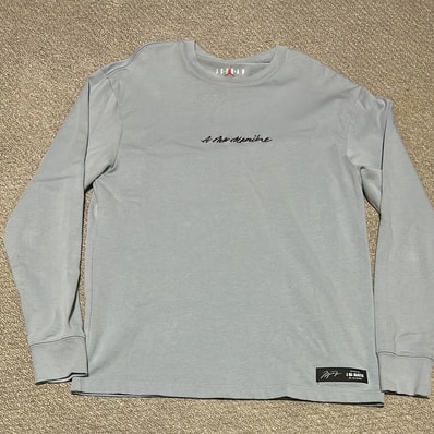 Jordan A ma maniere Long sleeve Tee "Obsidian Mist"