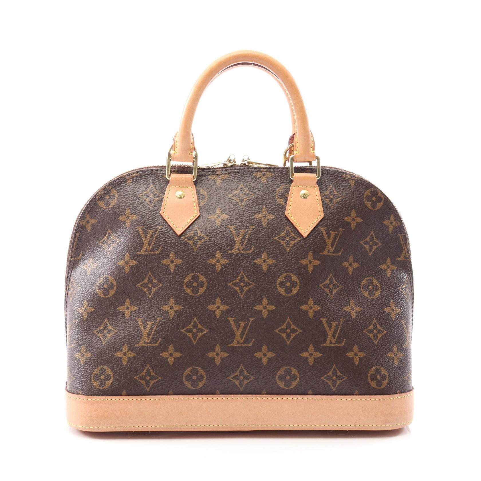 ルイ・ヴィトン LOUIS VUITTON アルマ ハンドバッグ バッグ PVCコーティングキャンバス レザー モノグラム レディース ブラウン系 M53151 【中古】