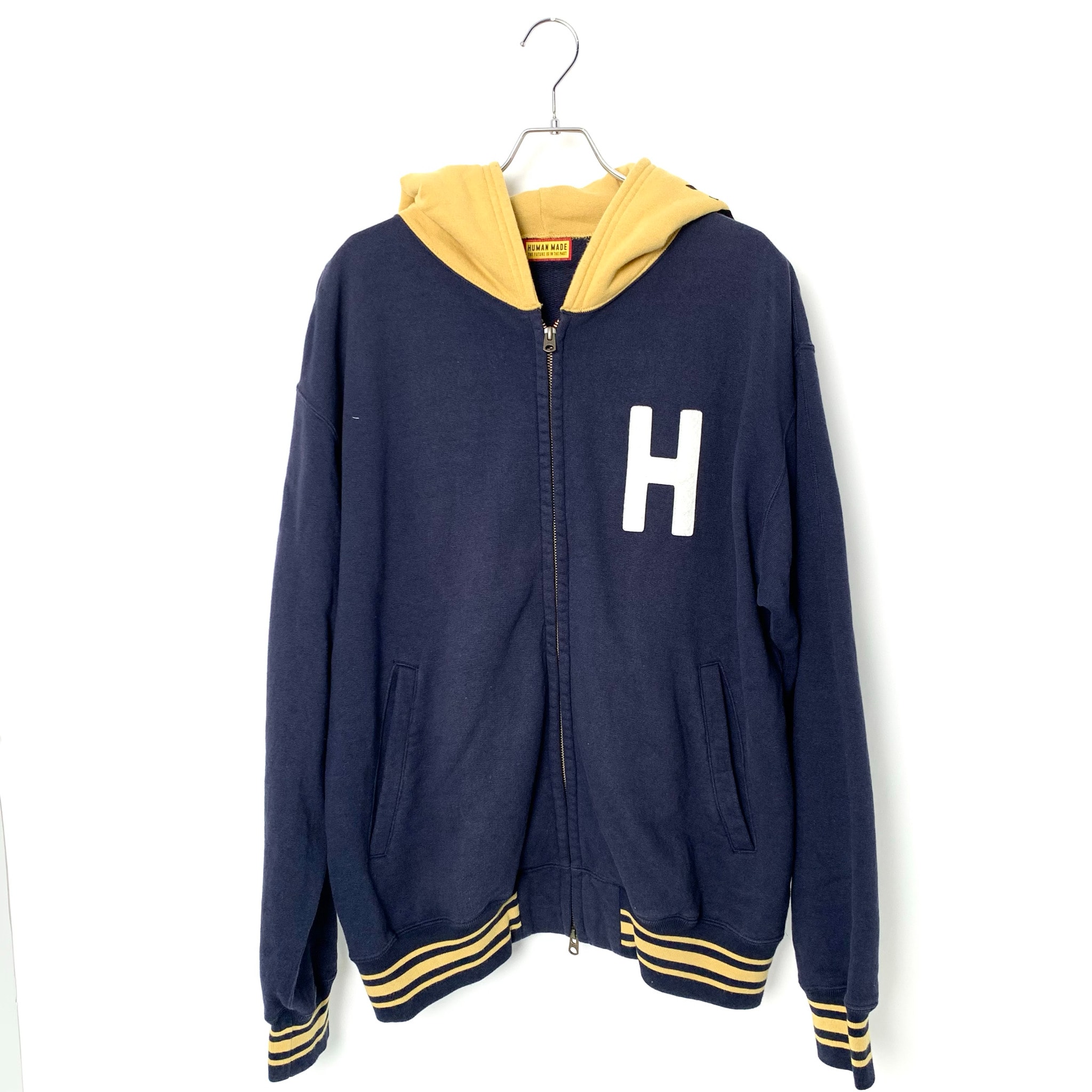 HUMAN MADE Zip-Up Hoodie "Navy"