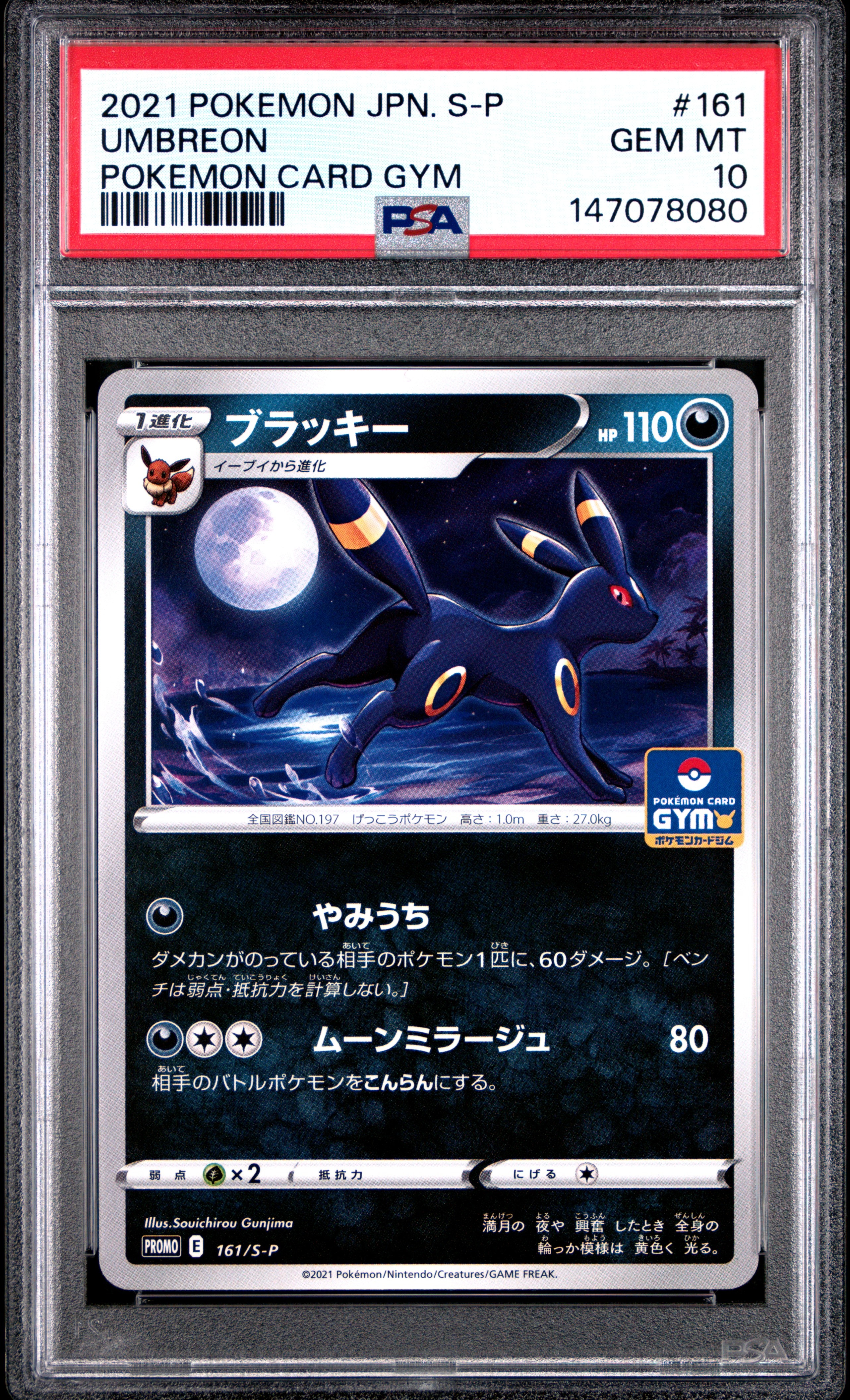 PSA10】ブラッキー: プロモ P [S-P 161](ポケモンカードゲーム ソード