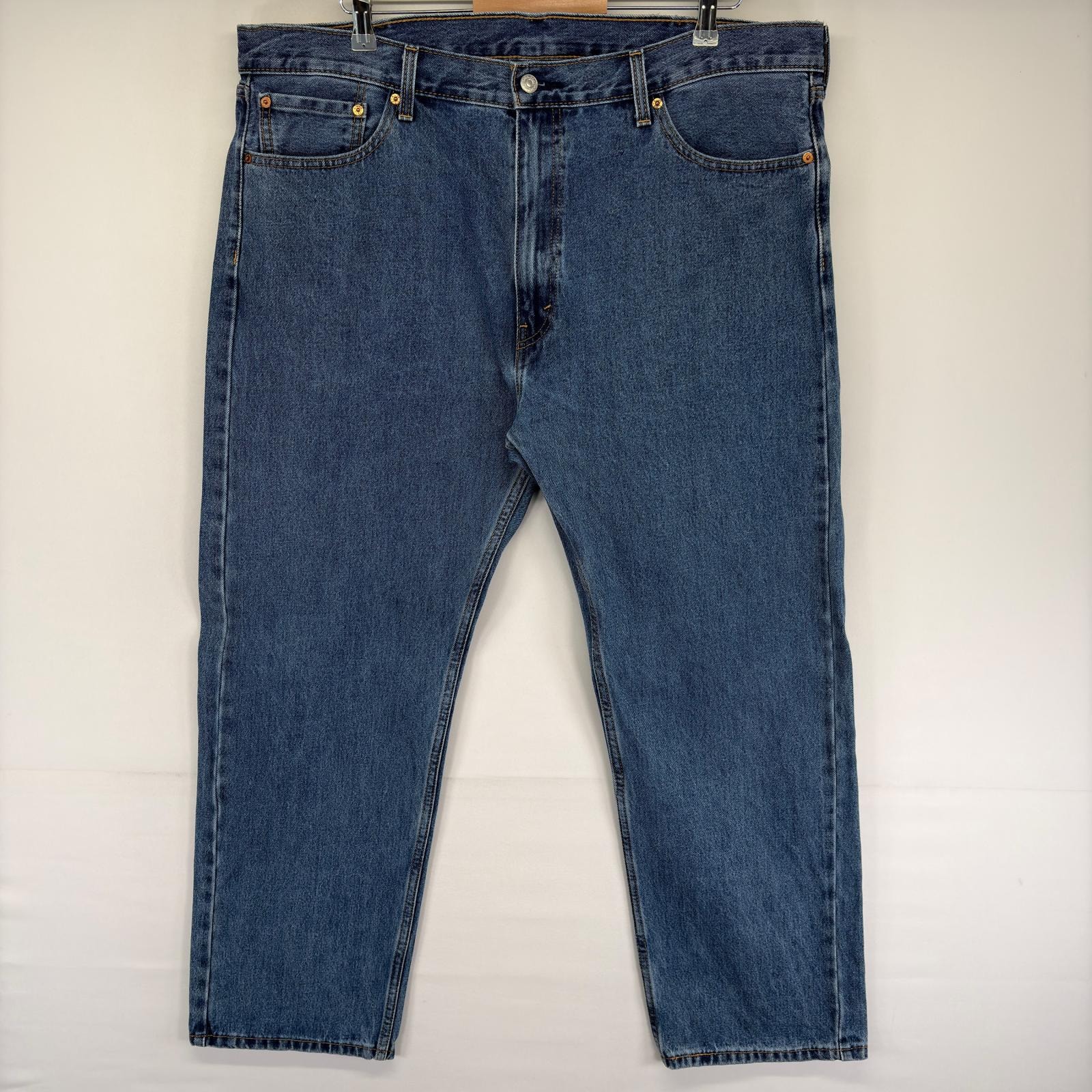 古着 リーバイス Levi's デニム パンツ デニムパンツ ジッパーフライ 5ポケット 大きいサイズ Gパン 505 W42 L30  ブルー系 メンズ
