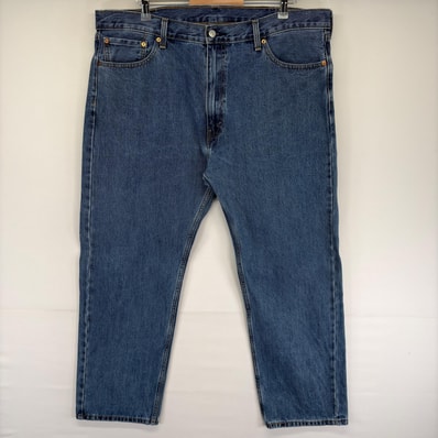 古着 リーバイス Levi's デニム パンツ デニムパンツ ジッパーフライ 5ポケット 大きいサイズ Gパン 505 W42 L30 ブルー系 メンズ
