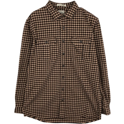 古着 90~00年代 エルエルビーン L.L.Bean 長袖 ヘビーネルチェックシャツ メンズL相当/eaa495487