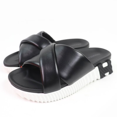 未使用品 エルメス
サンダル インフラ ブラック レディース 35.5