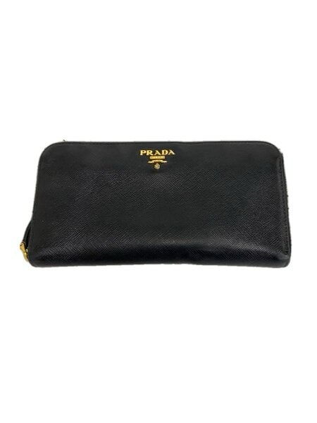 PRADA Large Saffiano Leather Wallet "Black"