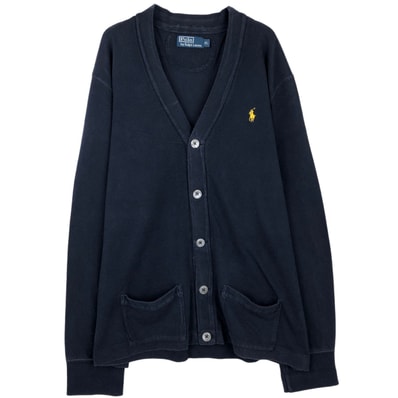 古着 ラルフローレン Ralph Lauren POLO by Ralph Lauren 鹿の子 カーディガン メンズXL相当/eaa645963