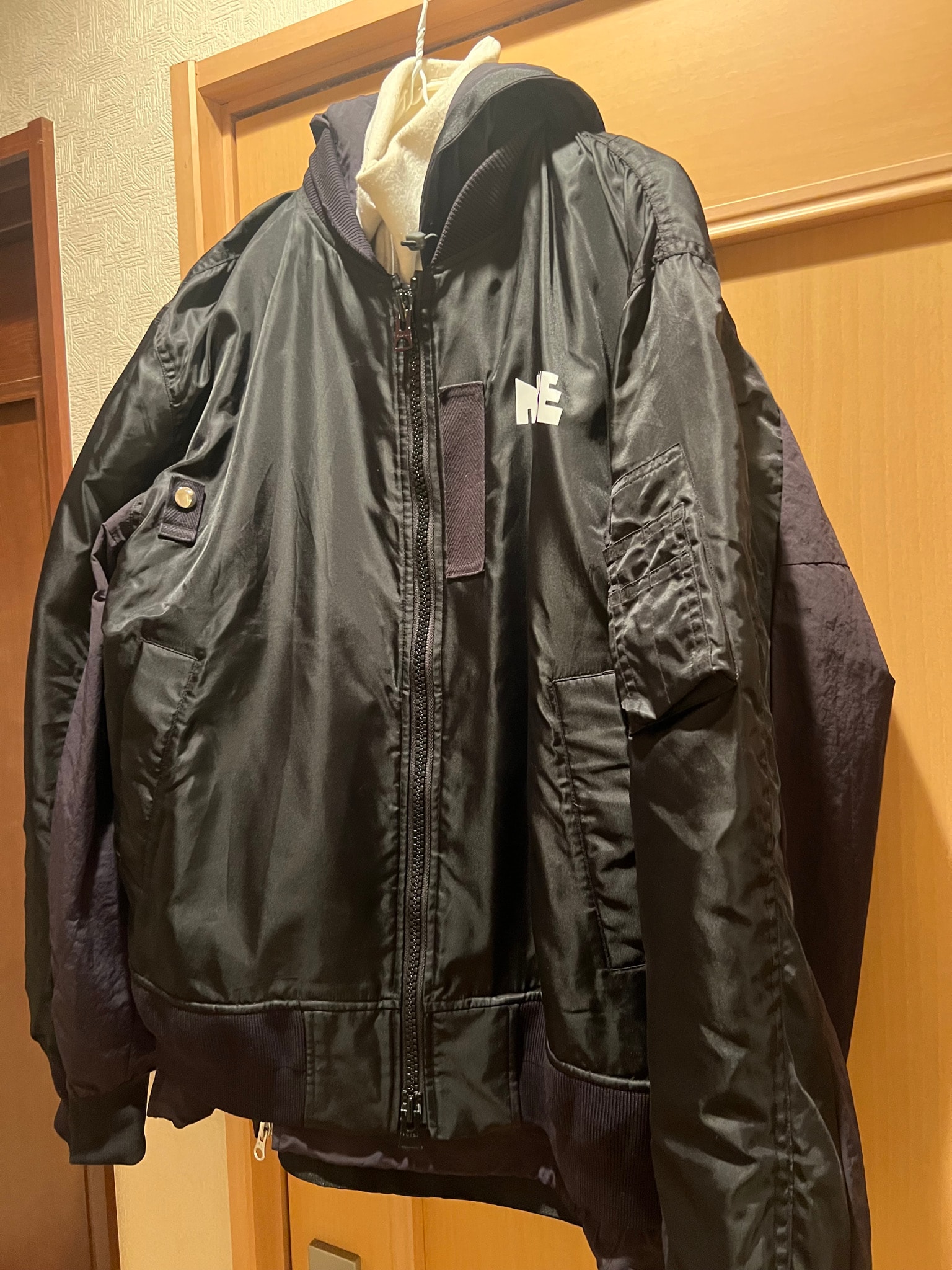 Sacai x Nike NRG Layered Bomber Jacket "Black"