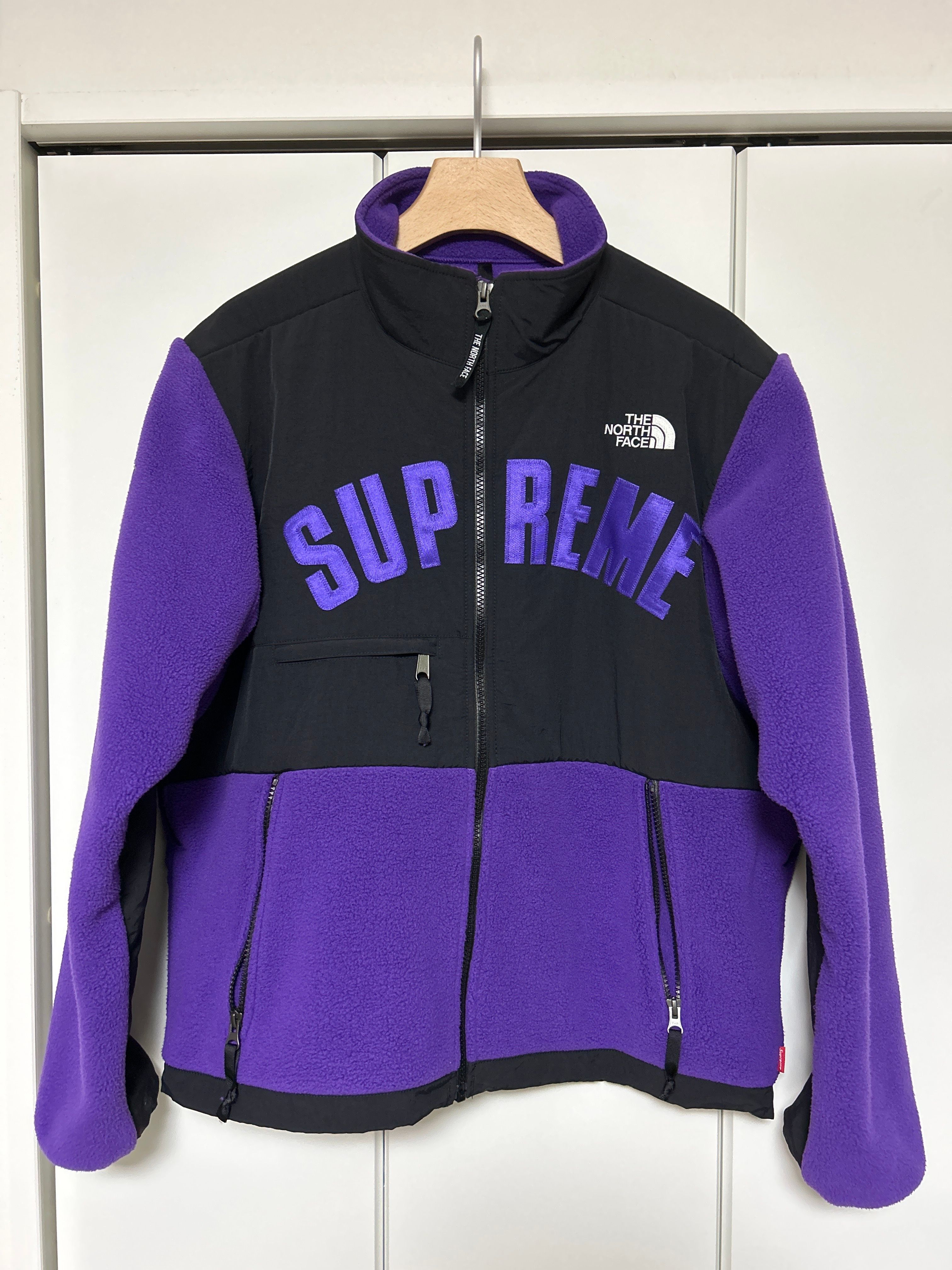Supreme x The North Face Arc Logo Denali Fleece Jacket "Purple"