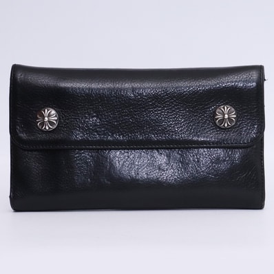 Chrome Hearts Wave Wallet Leather "Black"