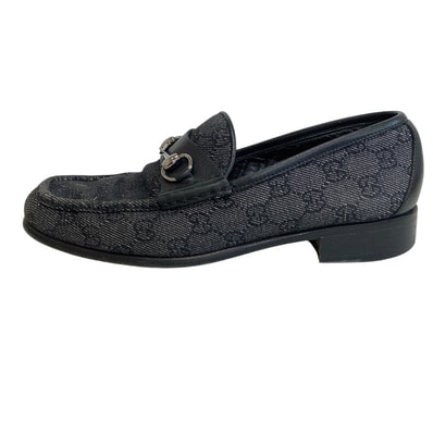 グッチ GUCCI ローファー GG柄 ホースビット スニーカー デッキ ビジネス 27センチ グレー