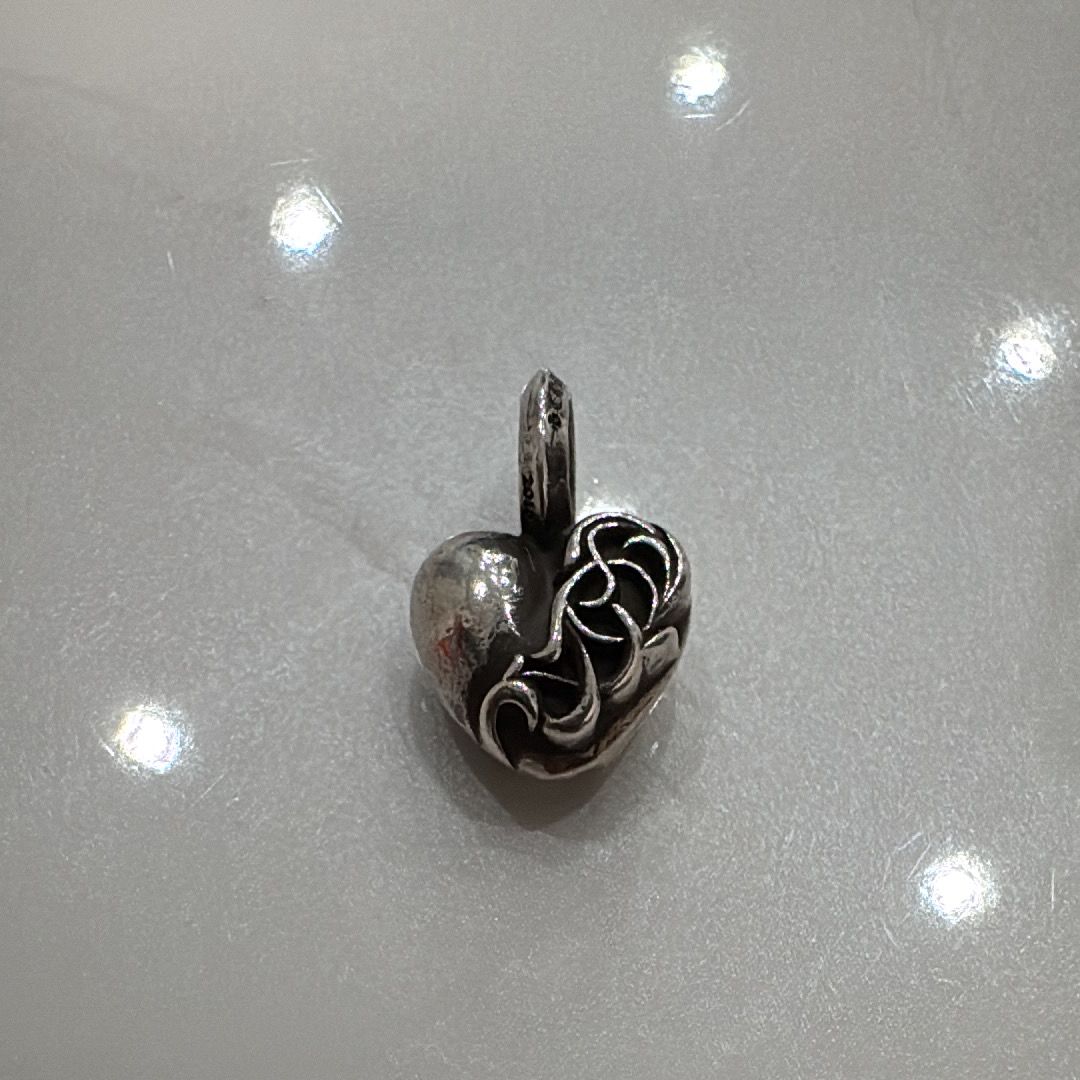 Chrome Hearts #B Stack Charm Heart "Silver"