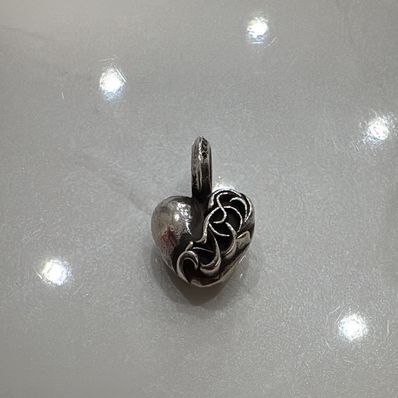 Chrome Hearts #B Stack Charm Heart "Silver"