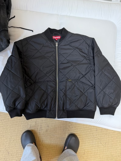 Supreme AOI Quilted Work Jacket "Black"