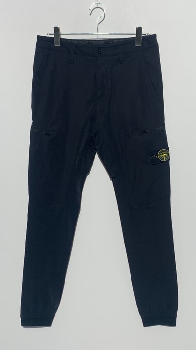 STONE ISLAND TYPE RE-T CARGO PANTS Black