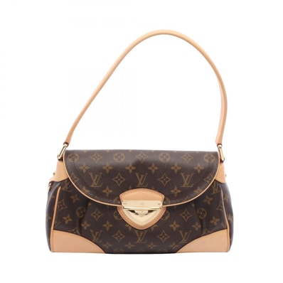 ルイ・ヴィトン LOUIS VUITTON ビバリーMM モノグラム ショルダーバッグ バッグ PVCコーティングキャンバス レザー レディース ブラウン系 M40121 【中古】