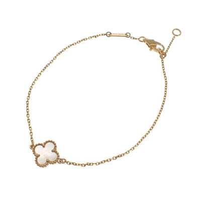 ヴァンクリーフ&アーペル Van Cleef & Arpels スウィートアルハンブラ VCARF68800 ブレスレット K18イエローゴールド マザーオブパール レディース【中古】【Aランク】