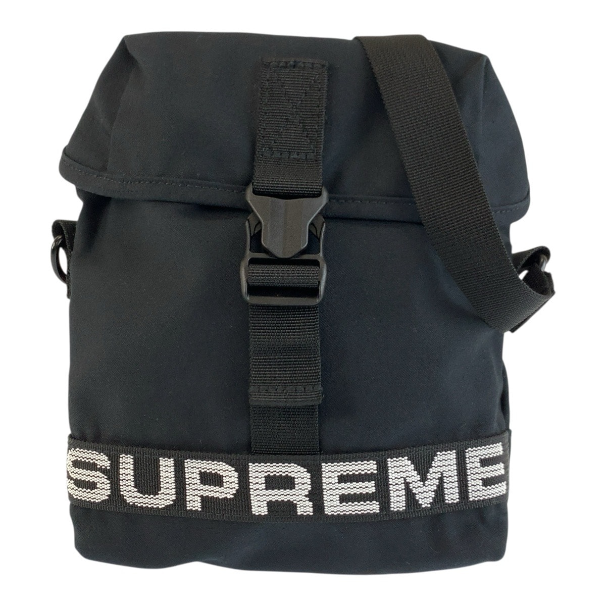 美品 Supreme シュプリーム フィールドサイドバッグ ブラック 黒 コットン ナイロン/ ショルダーバッグ ポシェット 男女兼用 604082 【中古】