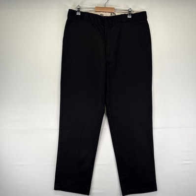 古着 ディッキーズ Dickies パンツ 874 ワーク チノパン ワンポイントロゴ 作業着 w40 L34 ブラック系 メンズ