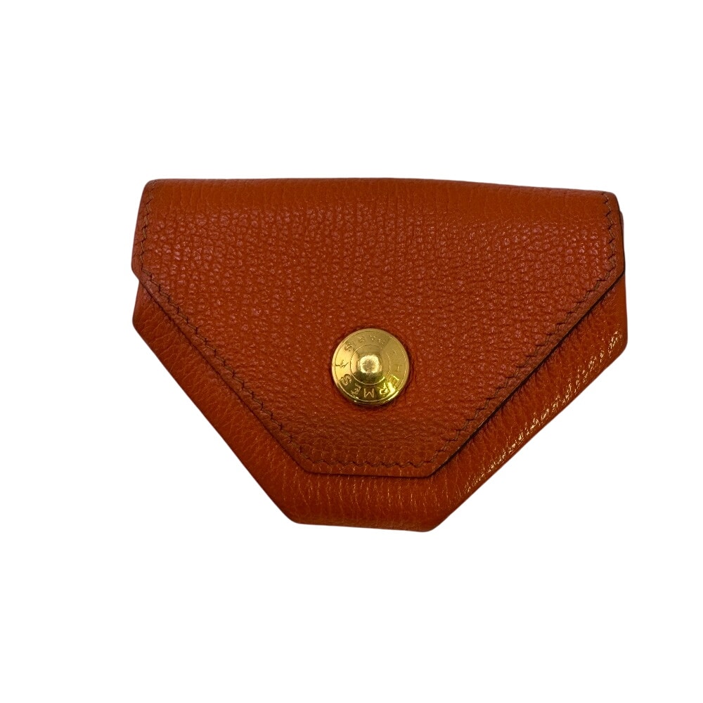 エルメス HERMES コインケース ル ヴァンキャトル コンパクトウォレット 小銭入れ オレンジ