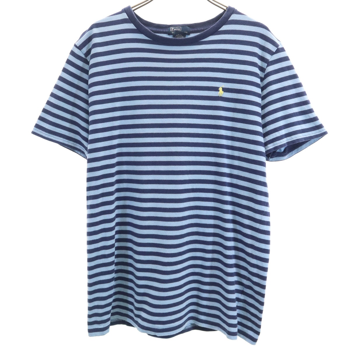 Polo by Ralph Lauren ポロバイラルフローレン ボーダー柄 半袖 Tシャツ 170 水色