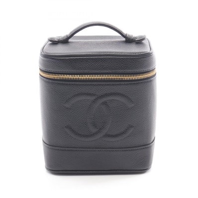 シャネル CHANEL ココマーク ハンドバッグ バッグ キャビアスキン(グレインドカーフ) レディース ブラック系 【中古】