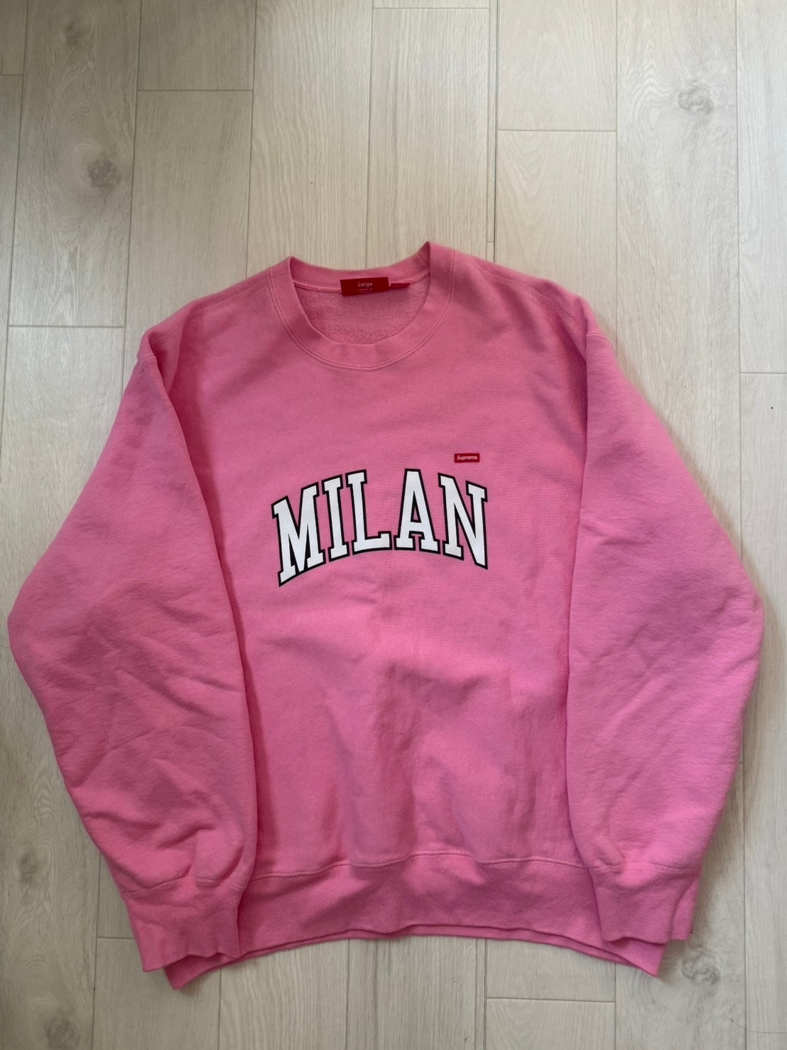 Supreme Shop Small Box Crewneck (Milan) "Pink"