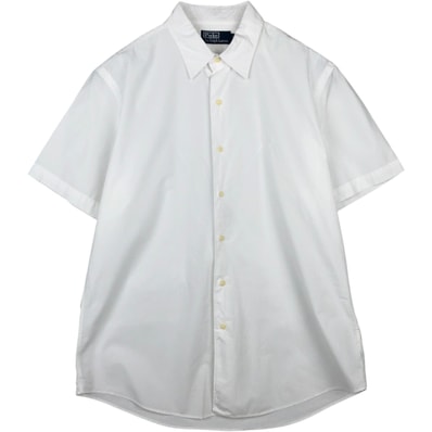 古着 ラルフローレン Ralph Lauren POLO by Ralph Lauren 半袖 コットンシャツ メンズL相当/eaa641042