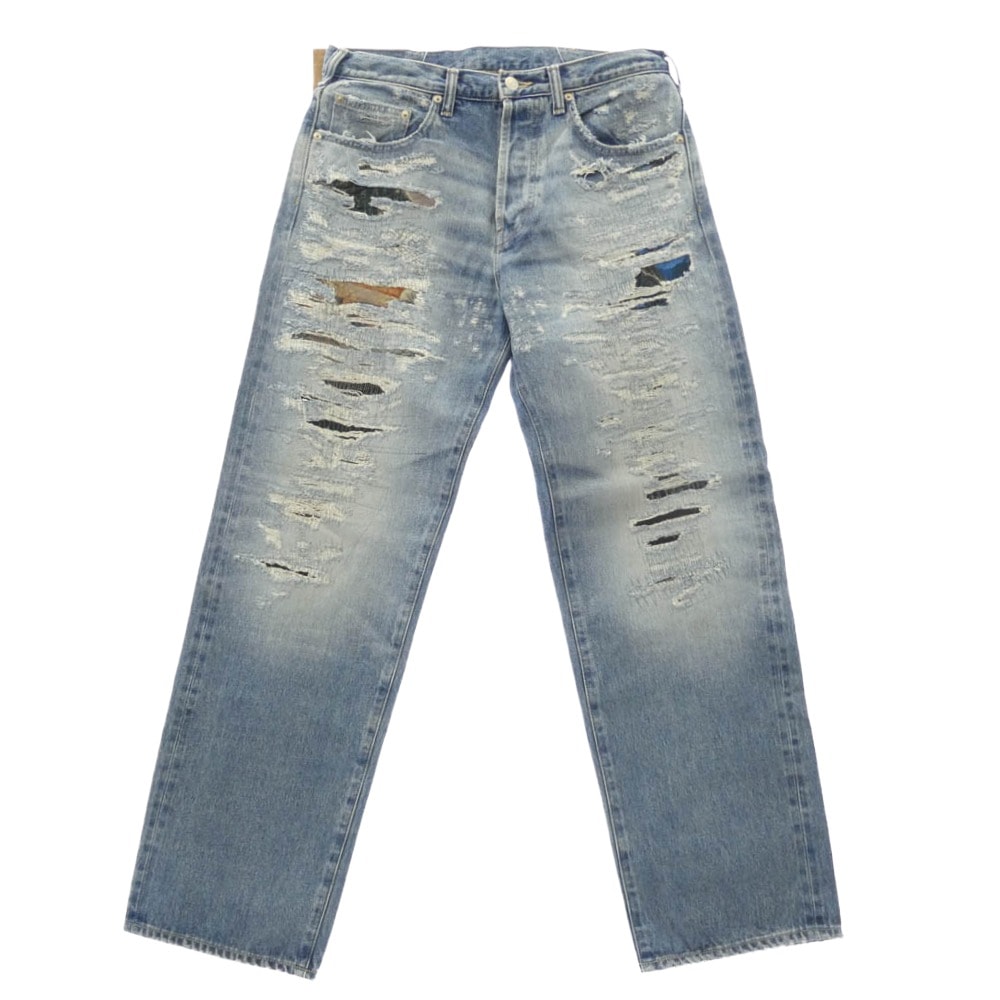Supreme シュプリーム デニムパンツ 26SS × MM6 Maison Margiela エムエムシックス メゾンマルジェラ Distressed Loose Fit Selvedge Jean ジーンズ US30【新古品】【未使用】【中古】