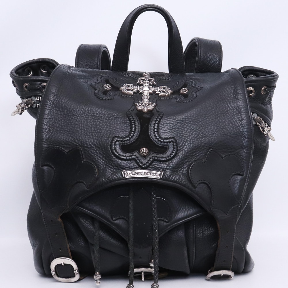 CHROME HEARTS オールド ラージフィリグリークロス ガンスリンガー レザーバックパック