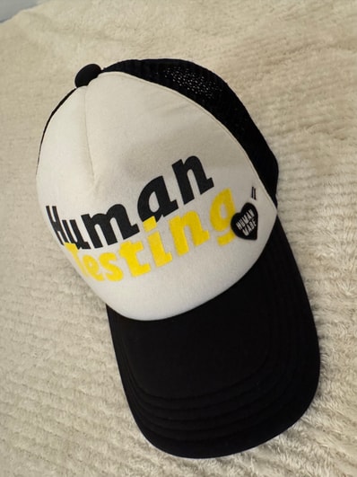 HUMAN MADE A$AP Rocky HUMAN TESTING MESH CAP "Black White"