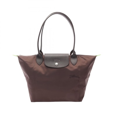ロンシャン Longchamp ル プリアージュ グリーン M トートバッグ バッグ キャンバス レザー レディース ブラウン系 L2605919002 【新品】