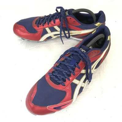 asics/アシックス★陸上スパイクシューズ(土トラック兼用【29.0/紺×赤/navy blue×red】TTP506/sneakers/Shoes/trainers◆G-57