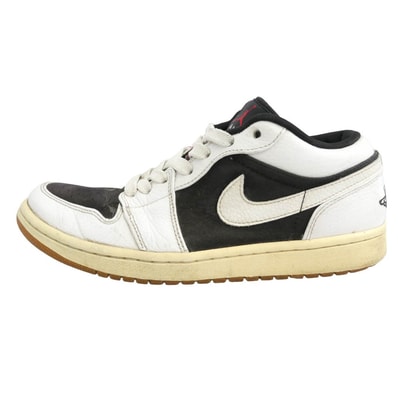 NIKE AIR JORDAN ナイキ ジョーダン 338145-002 AIR JORDAN 1 PHAT LOW AJ1 ファット ローカット スニーカー ホワイト系 ブラック系 27.5cm【中古】