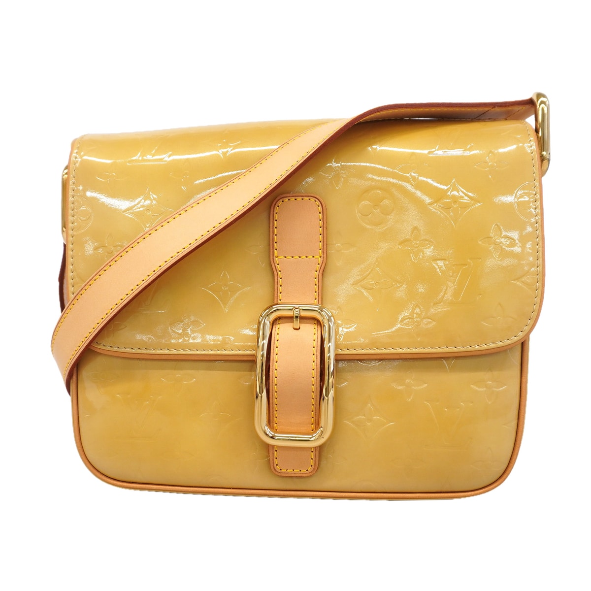 ★SALE【6hb1344-k】ルイヴィトン ショルダーバッグ ヴェルニ クリスティGM M91147 ベージュ【中古】レディース