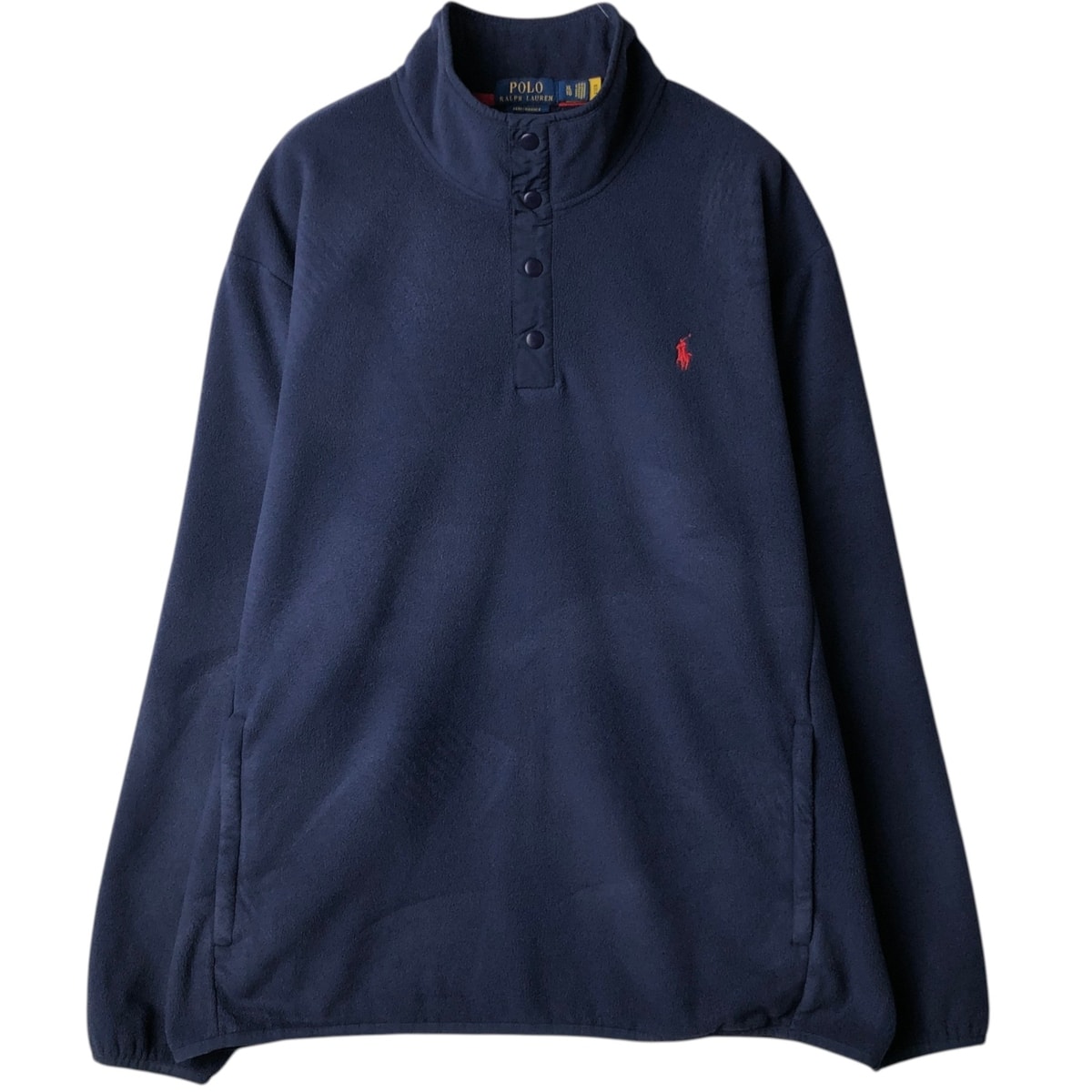 古着 ラルフローレン Ralph Lauren POLO RALPH LAUREN PERFORMANCE ハーフボタン フリースプルオーバー メンズXL相当 ヴィンテージ/eaa627028