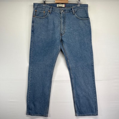 古着 リーバイス Levi's デニムパンツ 505 ストレート ジーンズ ジーパン 長ズボン 大きいサイズ w38 L32 ブルー メンズ