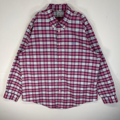 古着 ブルックスブラザーズ Brooks Brothers 長袖シャツ チェック ロゴ 刺繍 1818 REGENT XL ピンク系 マルチカラー メンズ