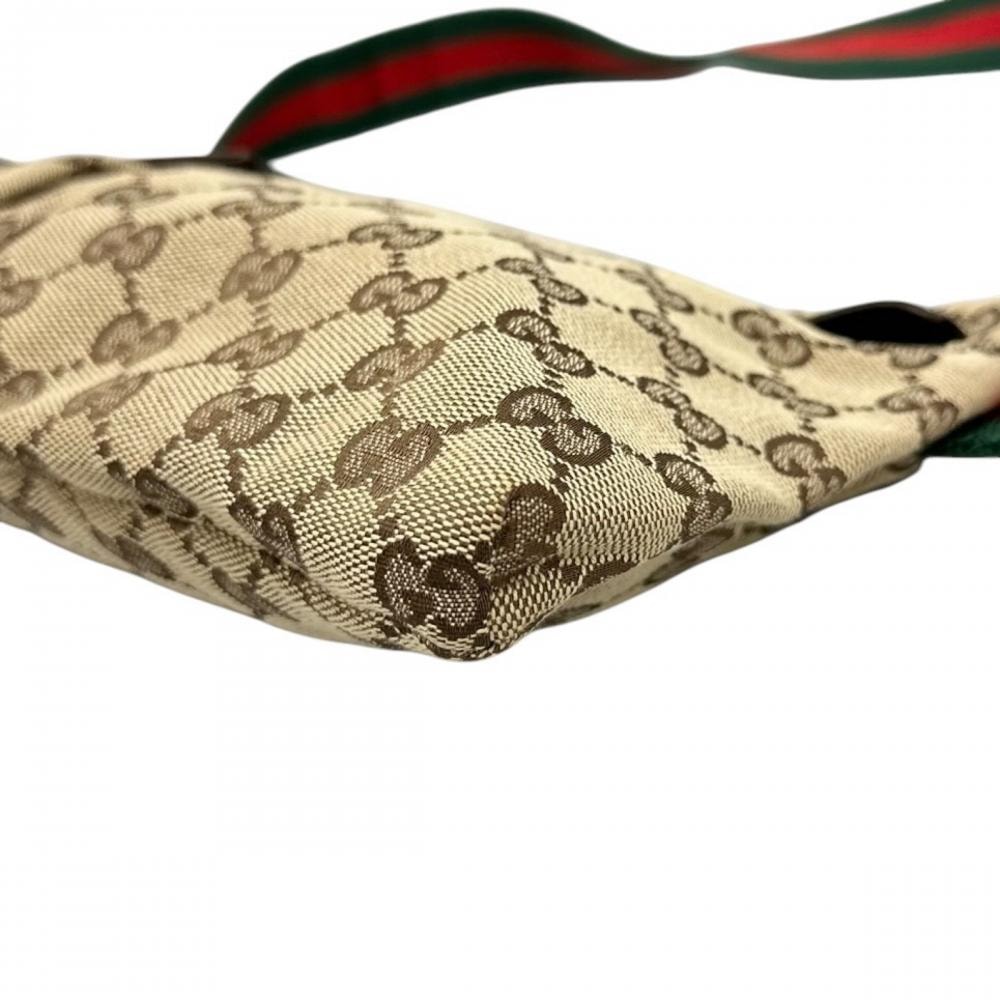 C (やや傷や汚れあり)】GUCCI グッチ ウエストバッグ シェリーライン
