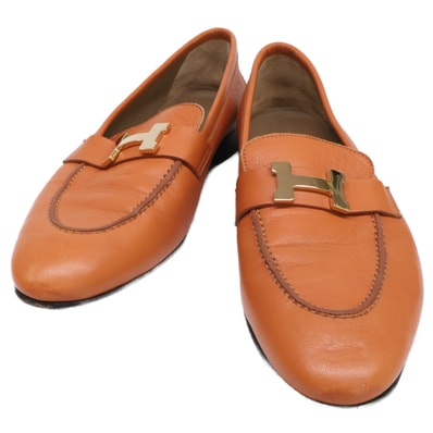 エルメス Hバックル ローファー 38.5