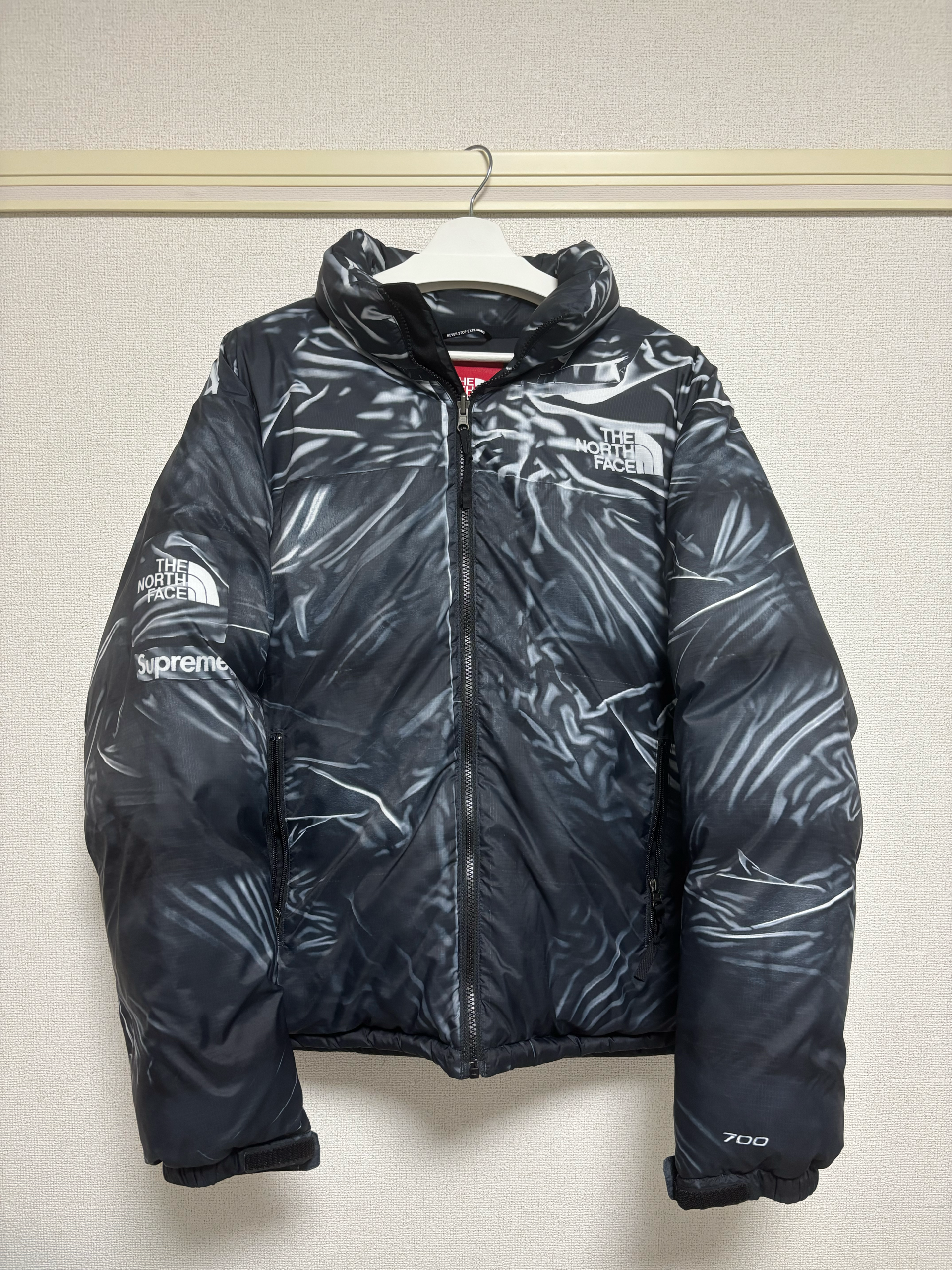 Supreme x The North Face Trompe Loeil Printed Nuptse Jacket "Black"