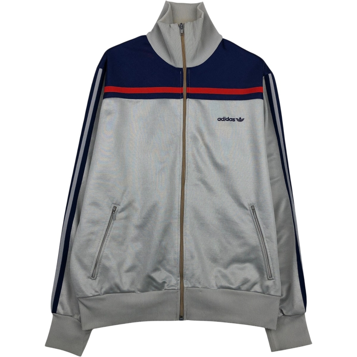 古着 アディダス adidas トレフォイルロゴ ジャージ トラックジャケット メンズM相当/eaa634543