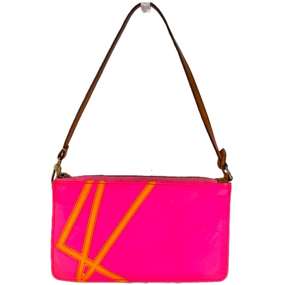 ルイヴィトン LOUIS VUITTON レキシントン M91906 モノグラムヴェルニ フルオ カバン ハンドバッグ 肩掛け アクセサリーポーチ ショルダーバッグ モノグラムヴェルニキャンバス ピンク