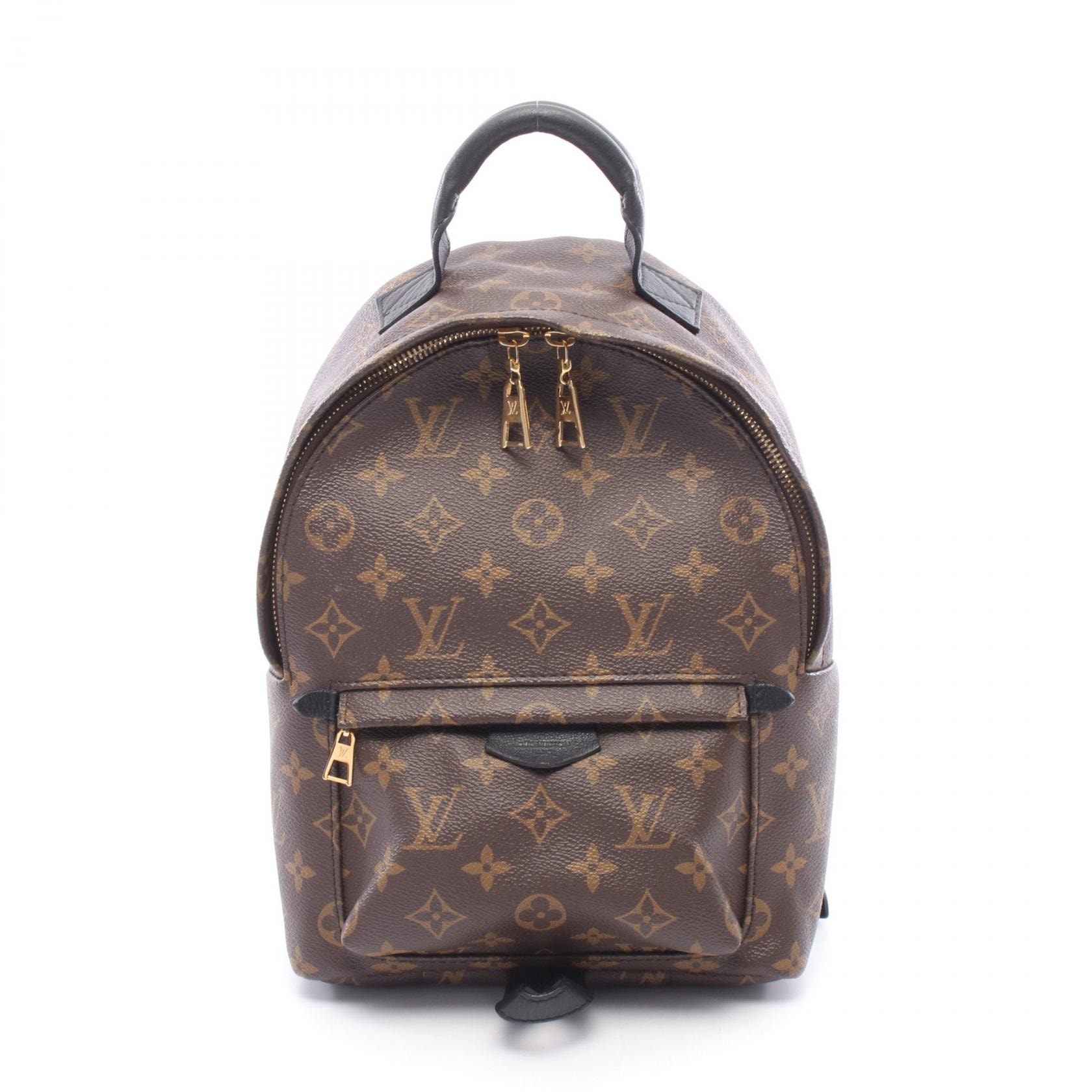 ルイ・ヴィトン LOUIS VUITTON パームスプリングスPM モノグラム リュックサック バックパック バッグ PVCコーティングキャンバス レザー レディース ブラウン系 / ブラック系 M41560 【中古】