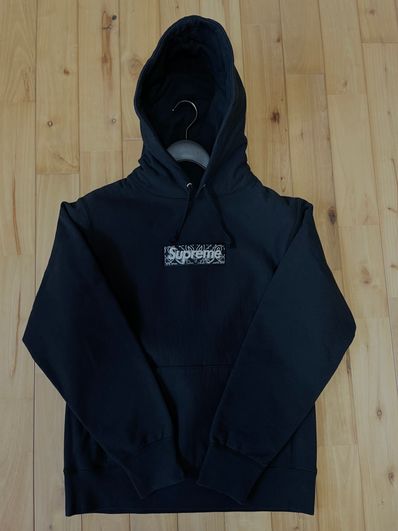 Supreme Bandana Box Logo Hooded Sweatshirt "Black"