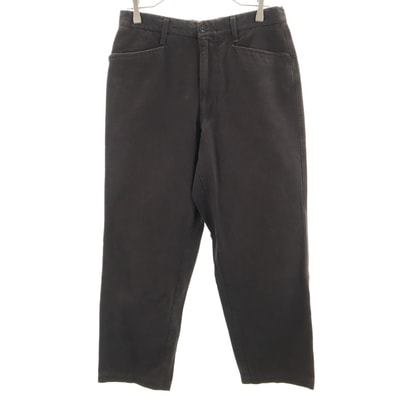 ARMANI JEANS アルマーニジーンズ 90s イタリア製 オールド ロングパンツ 48 ブラック系