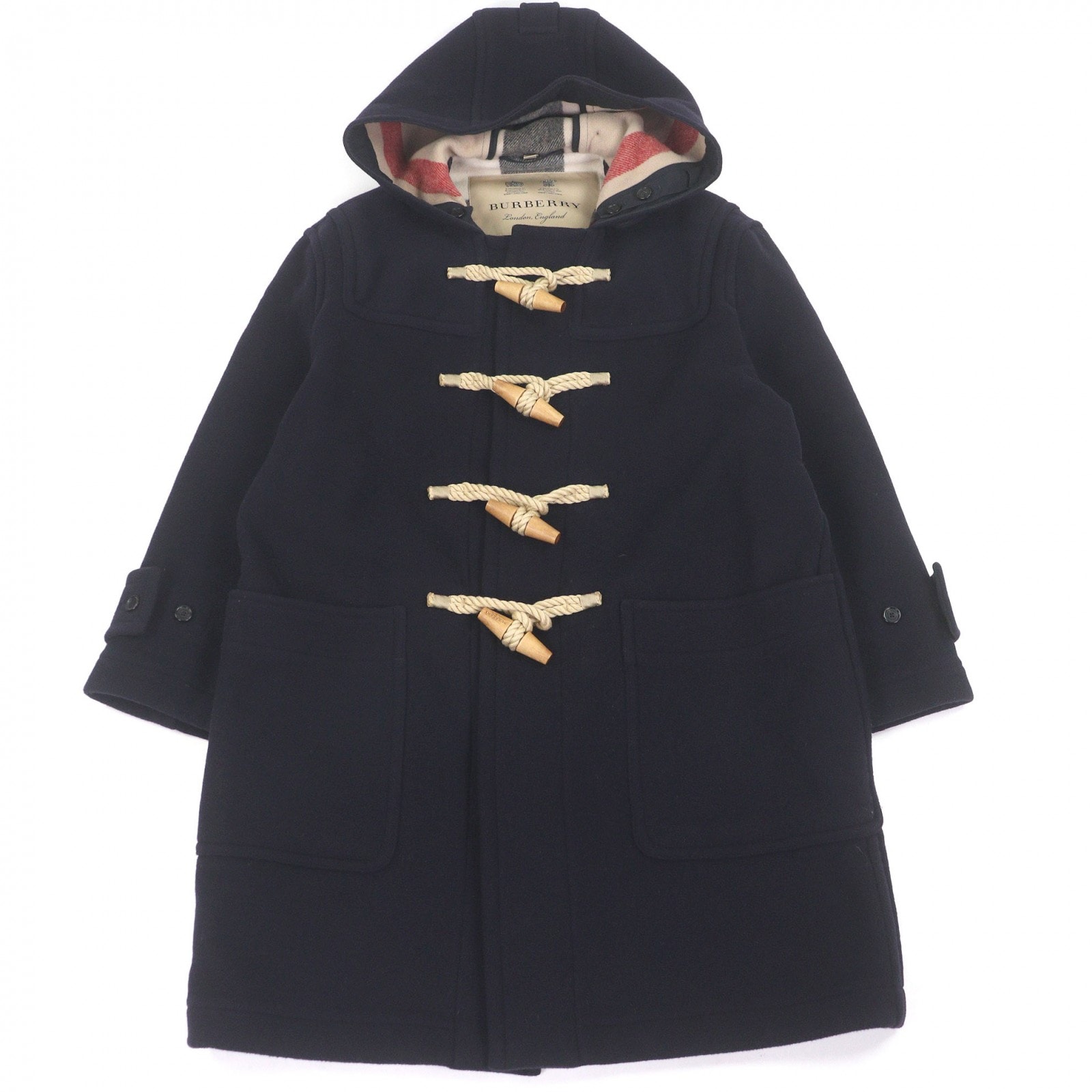 美品 バーバリー ダッフルコート GREENWICH ネイビー